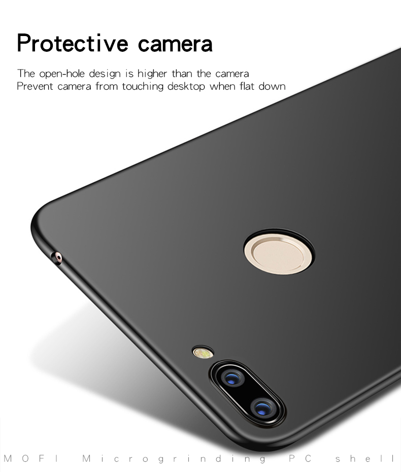 MOFI Shicd Coperchio Cellulare in Plastica Dura Glassata Per Xiaomi Mi 8 Lite / mi 8 Giovani (mi 8X) - Rosso