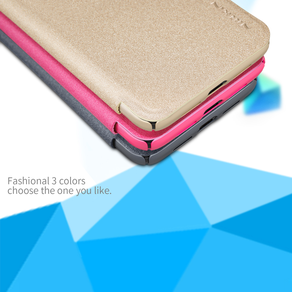 Nillkin Sparkle -serie Für Xiaomi Mi 9/Mi 9 Erforschen Sie PU Leder Mobile Flip Case - Gold