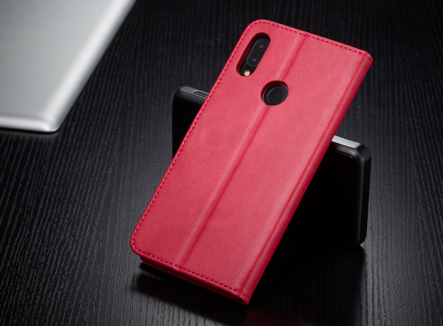 Lc. Étui de Support de Portefeuille en Cuir Imeeke Pour Xiaomi Redmi 7 / Redmi Y3 - Café