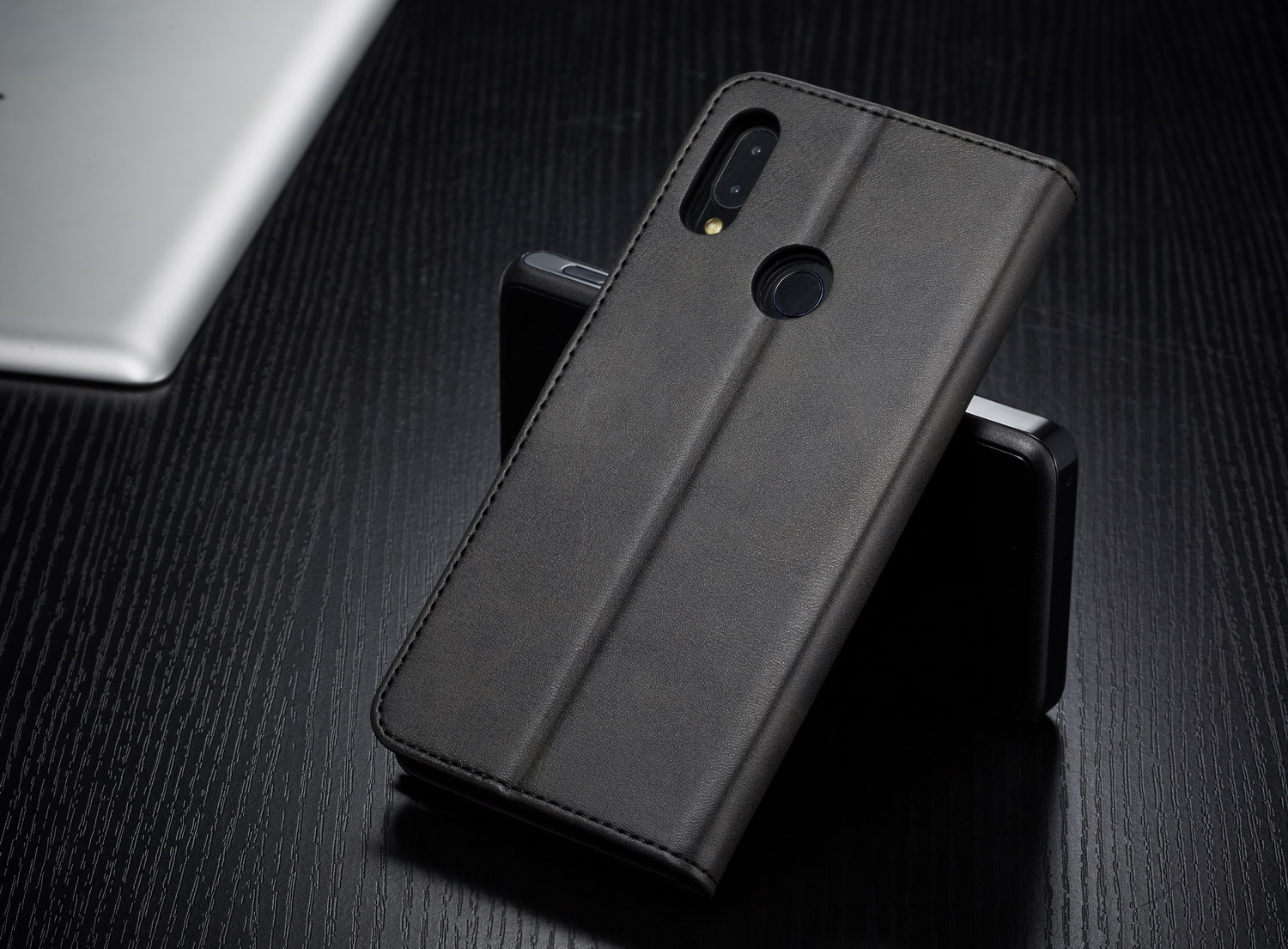 Lc. Étui de Support de Portefeuille en Cuir Imeeke Pour Xiaomi Redmi 7 / Redmi Y3 - Café