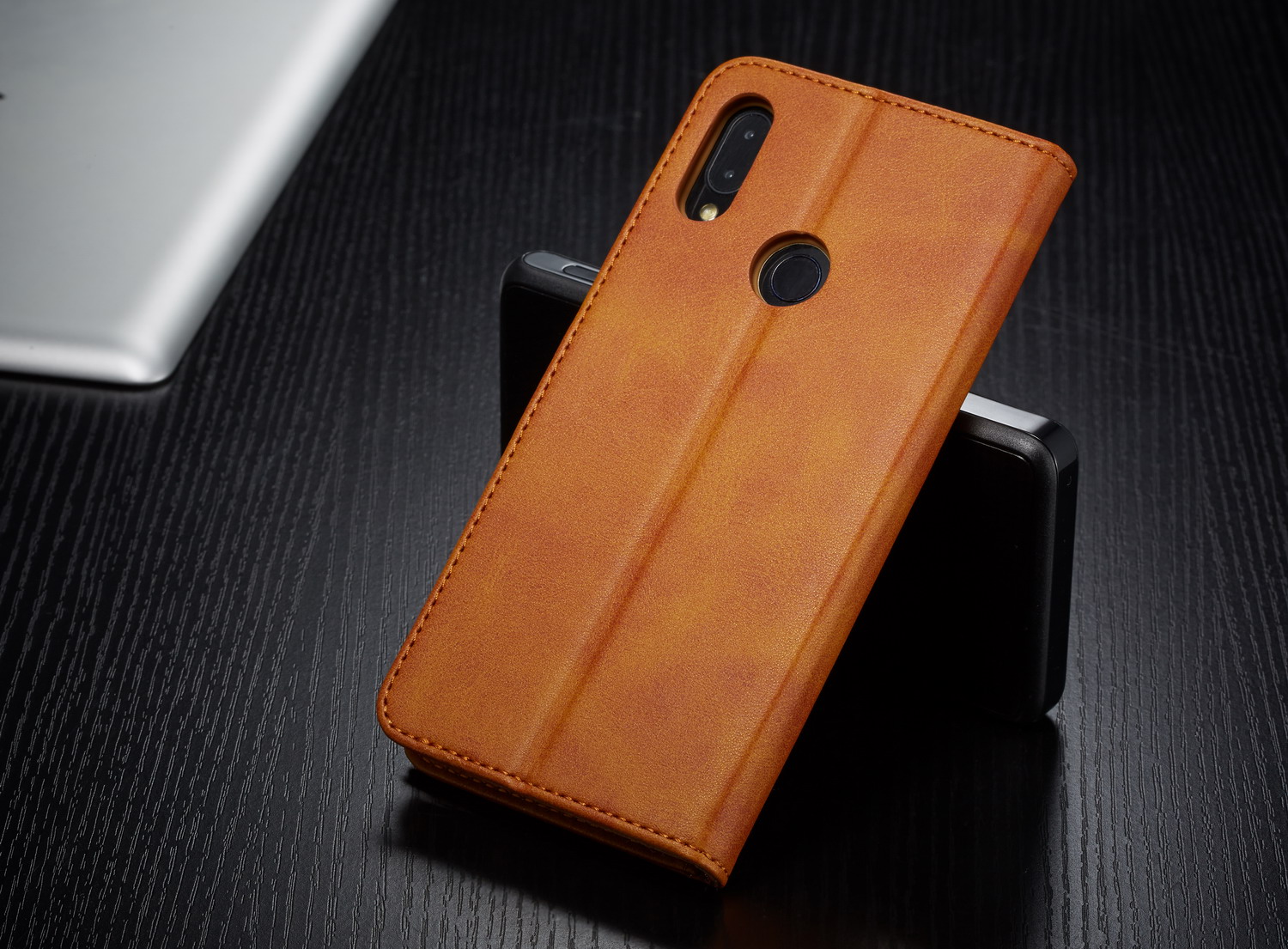 Lc. Étui de Support de Portefeuille en Cuir Imeeke Pour Xiaomi Redmi 7 / Redmi Y3 - Café