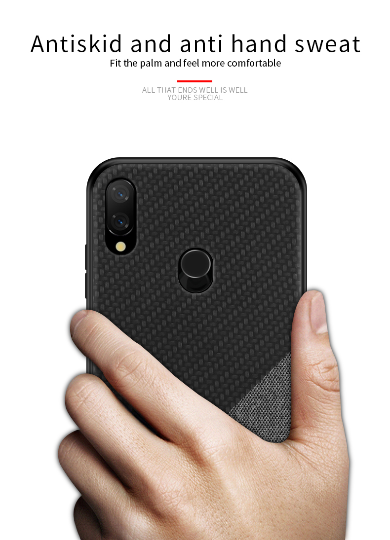 Pinwuyo Honorable Series Hybrid Case Téléphone Couverture Pour Xiaomi Redmi 7 / Redmi Y3 - le Noir