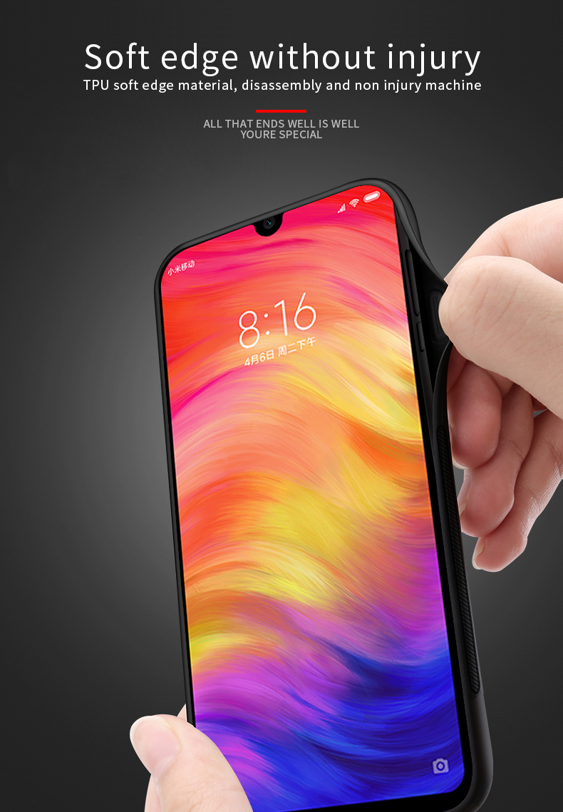 Pinwuyo Home Home Series Hybrid Case Phone Cople Для Xiaomi Redmi 7 / Redmi Y3 - Черный