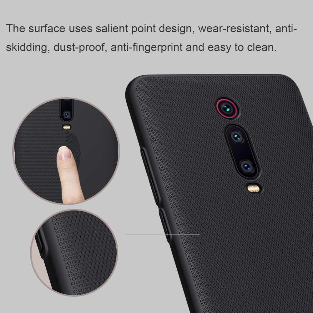 Cubierta de Teléfono PC Nillkin Matte Para Xiaomi Redmi K20 / Mi 9t / Redmi K20 Pro / Cubierta de Teléfono Duro de Mi 9t Pro - Negro