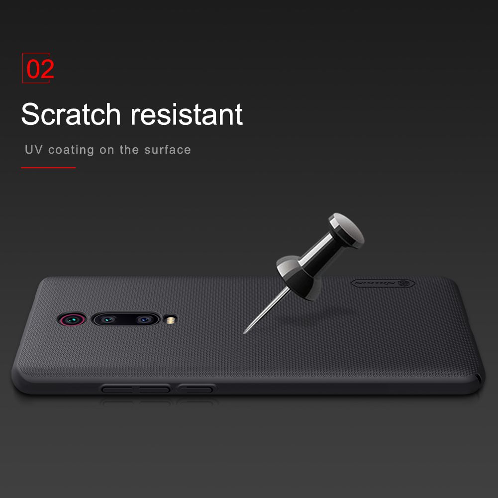 Copertina Per Telefono PC Nillkin Matte Per Xiaomi Redmi K20 / Mi 9t / Redmi K20 Pro / Copertina Telefonica Hard mi 9t Pro - Nero