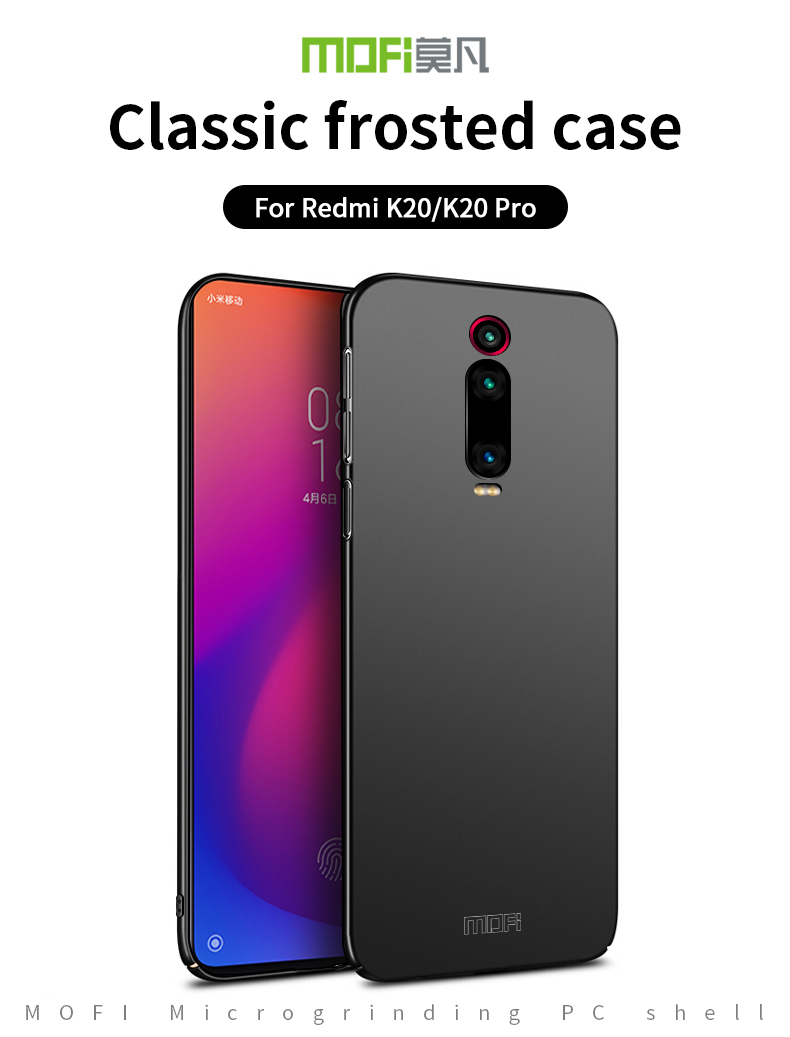 Housse De Protection En Plastique Givré De Mofi Shield Slim Classic Pour Xiaomi Redmi K20 / K20pro - Rouge