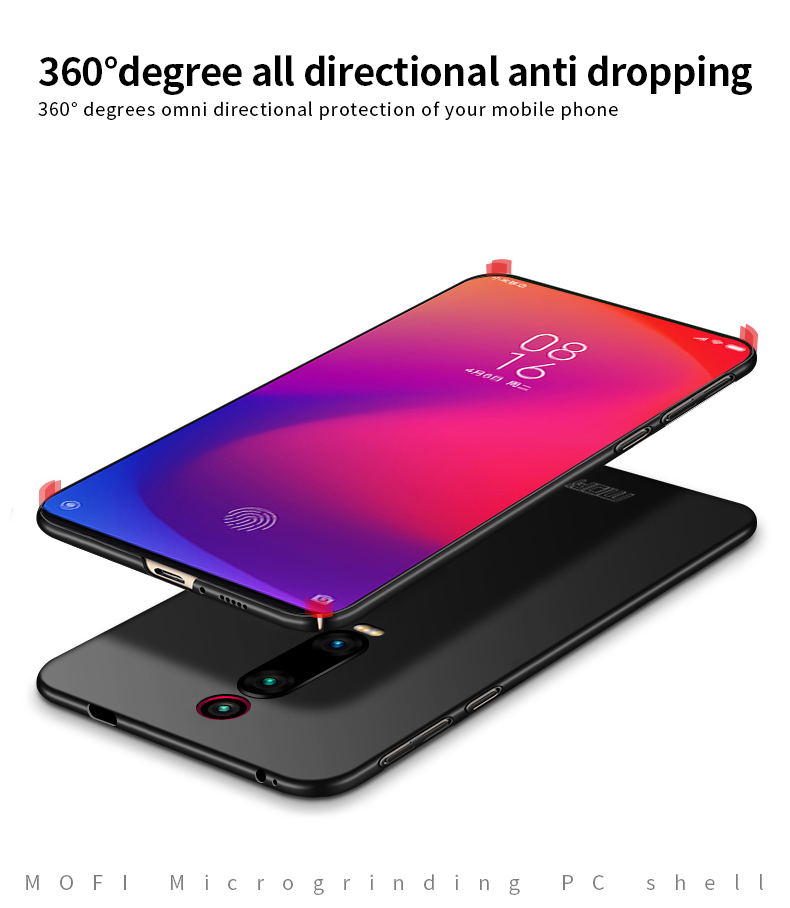 Housse De Protection En Plastique Givré De Mofi Shield Slim Classic Pour Xiaomi Redmi K20 / K20pro - Rouge