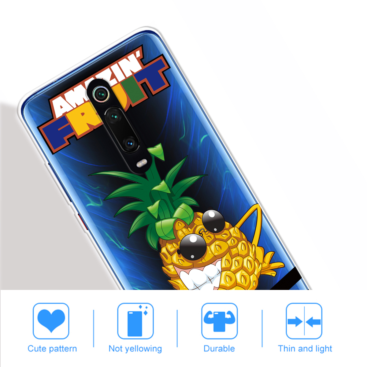Pattern Printing Clear TPU Phone Case Cover for Xiaomi Redmi K20/K20 Pro/Xiaomi Mi 9T /Mi 9T Pro - Girl and Cat-12
