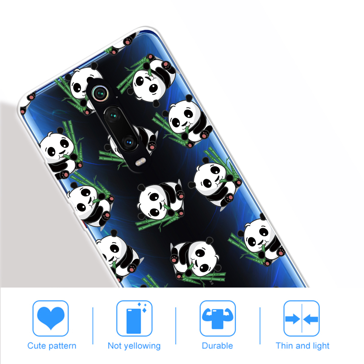 Pattern Printing Clear TPU Phone Case Cover for Xiaomi Redmi K20/K20 Pro/Xiaomi Mi 9T /Mi 9T Pro - Girl and Cat-8