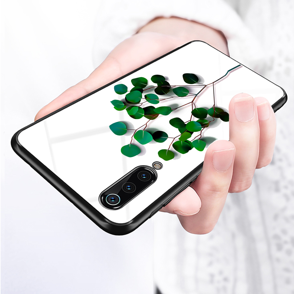 Musterdruck Temperiertes Glas + TPU-Rückseite Für Xiaomi Mi 9 - Baum