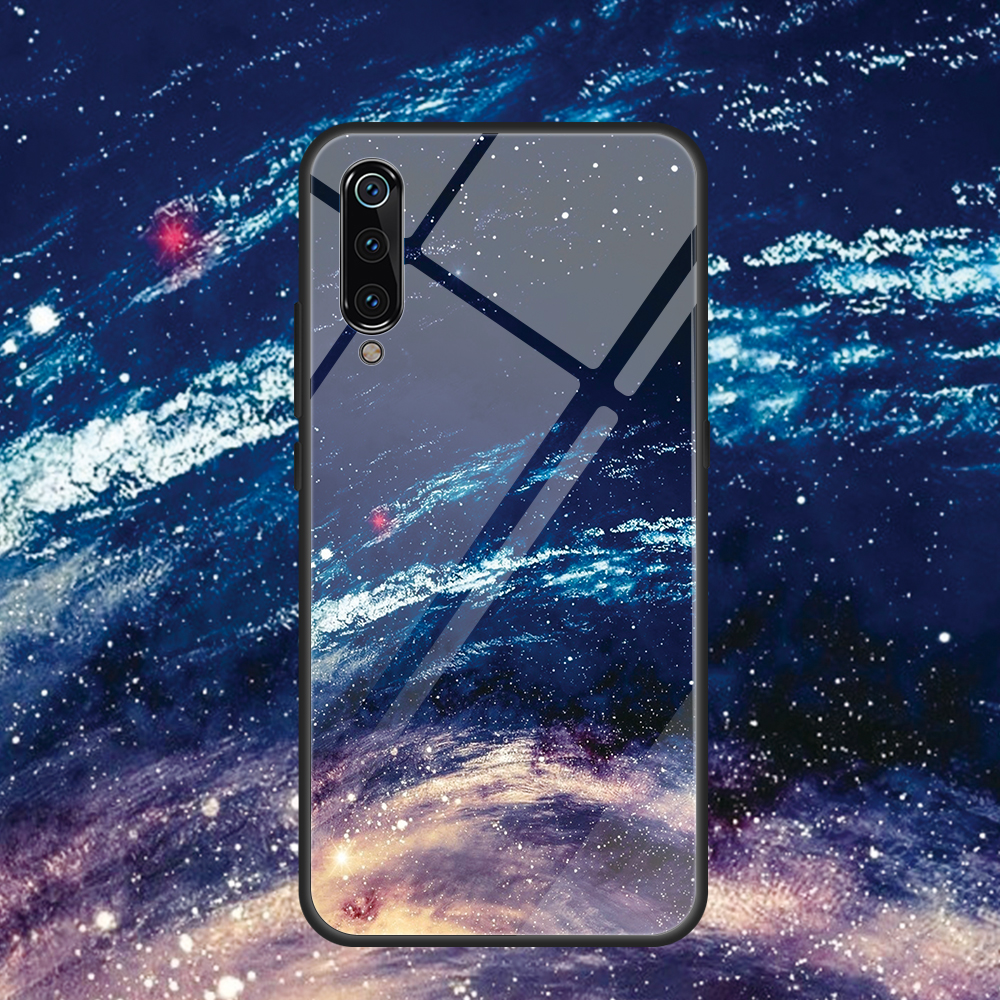 Impression De Motif Verre Trempé + TPU Back Shell Pour Xiaomi MI 9 - Arbre