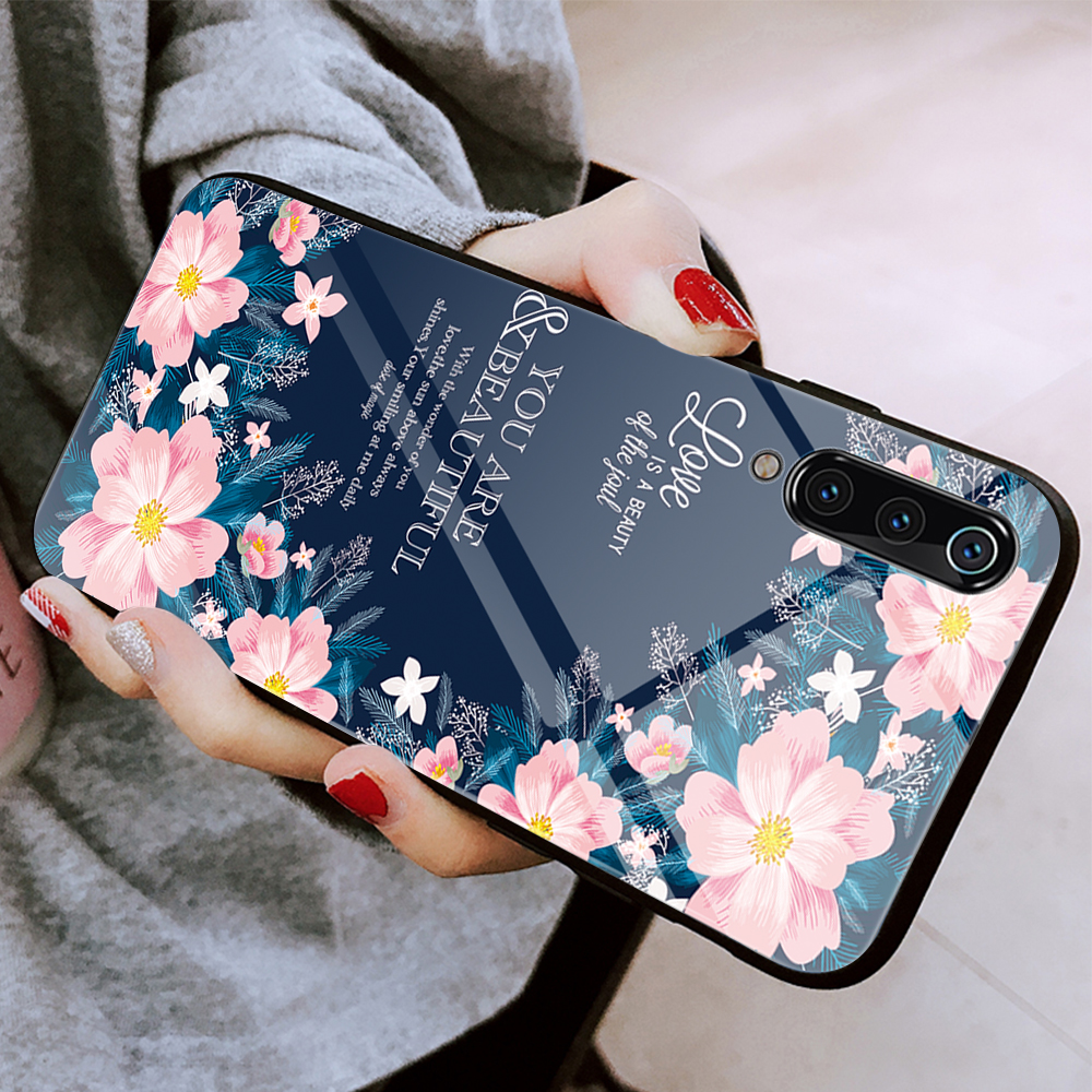 Impression De Motif Verre Trempé + TPU Back Shell Pour Xiaomi MI 9 - Espace Cosmique