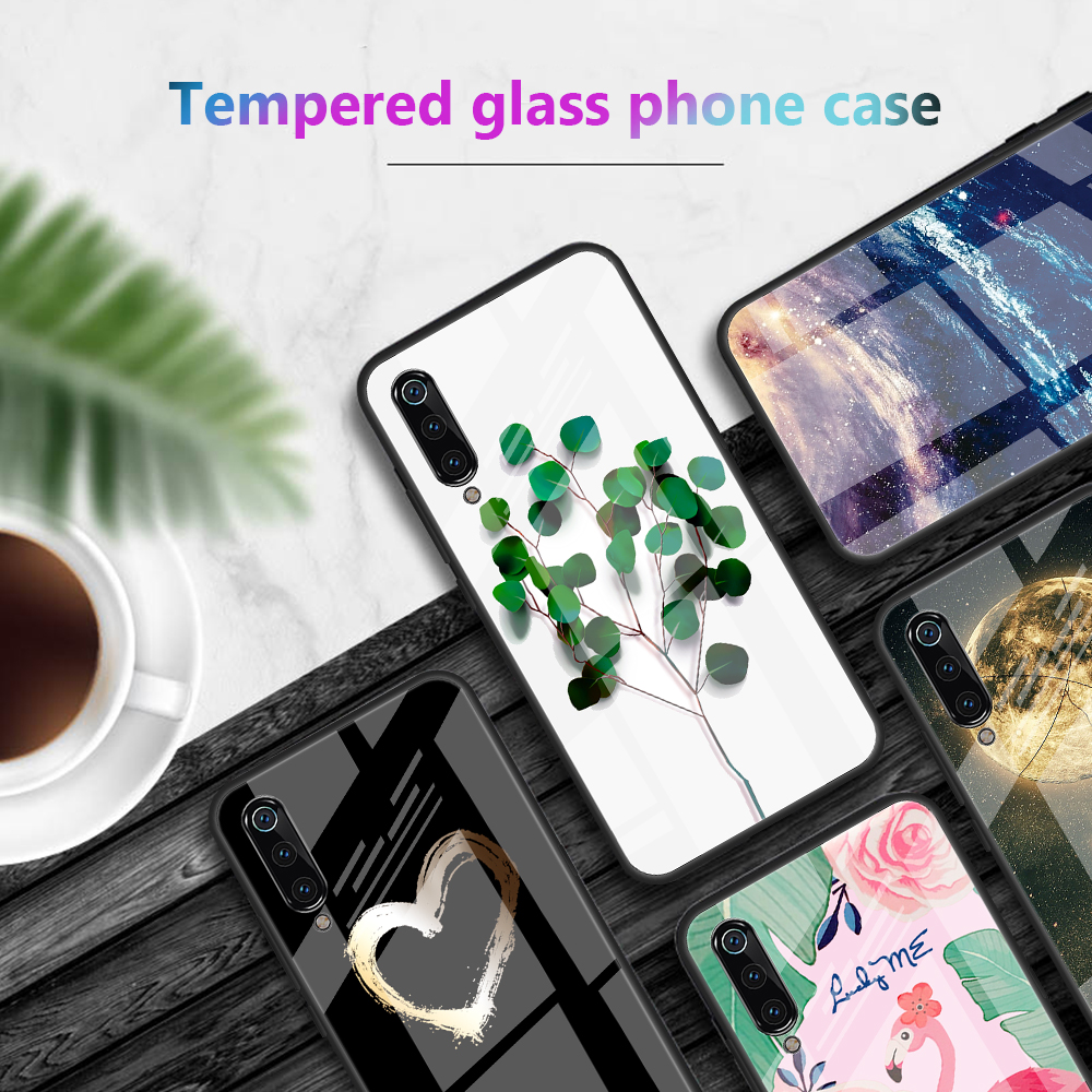 Patrón De Impresión De Cristal Templado + Shell De TPU Para Xiaomi MI 9 - Espacio Cósmico