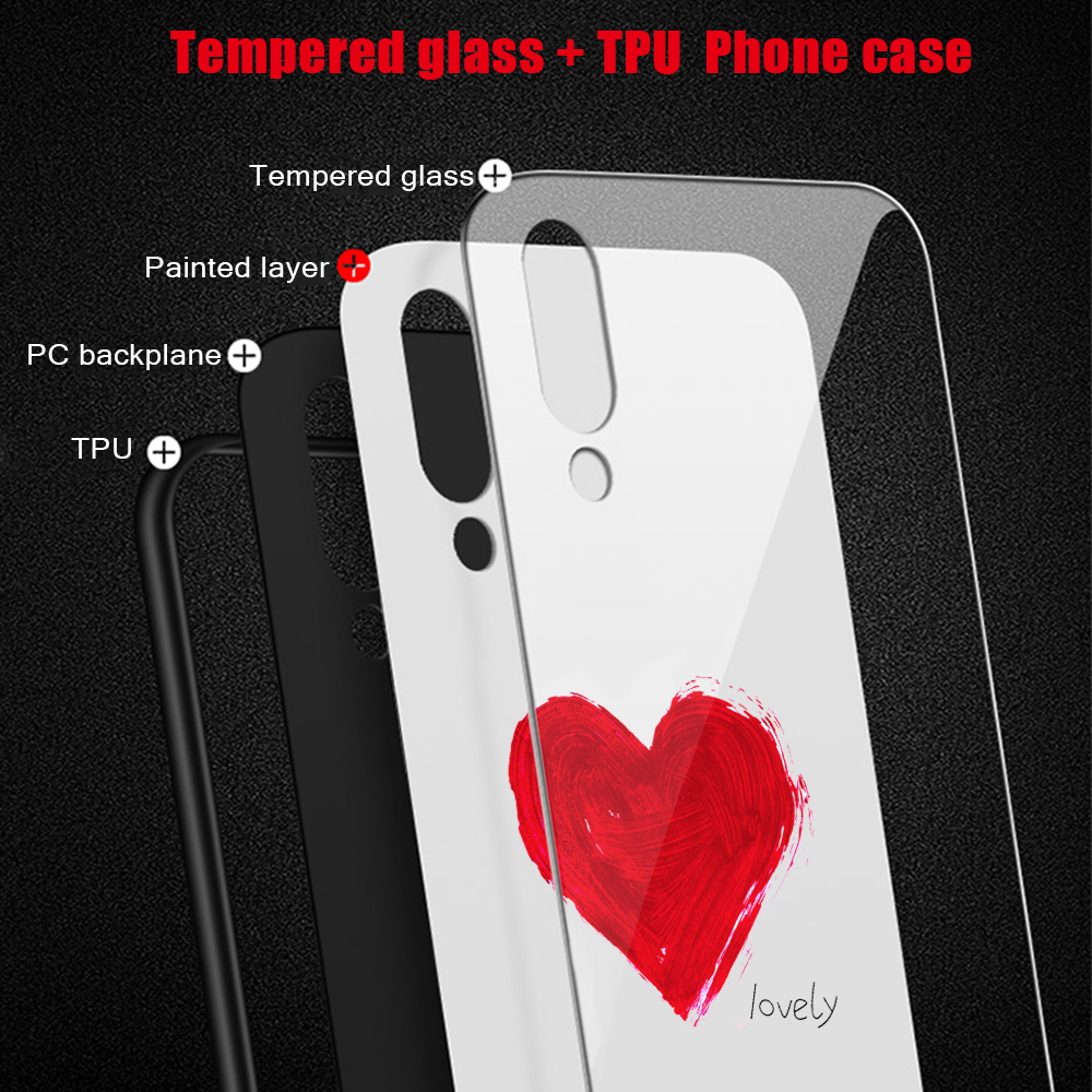 Impression De Motif Verre Trempé + TPU Back Shell Pour Xiaomi MI 9 - Arbre