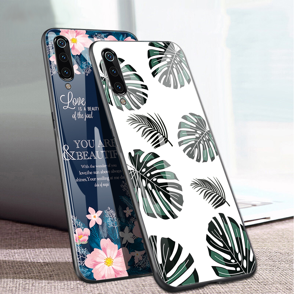 Impression De Motif Verre Trempé + TPU Back Shell Pour Xiaomi MI 9 - Espace Cosmique