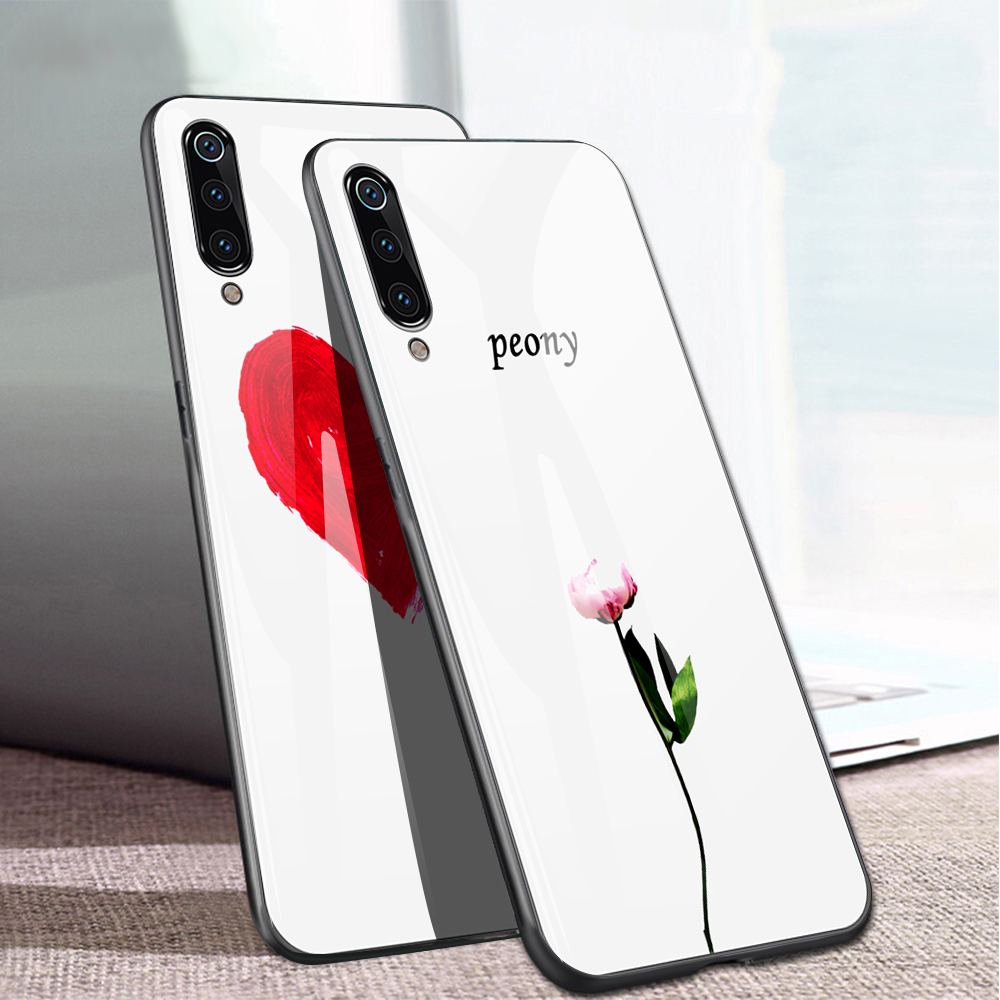 Impression De Motif Verre Trempé + TPU Back Shell Pour Xiaomi MI 9 - Arbre