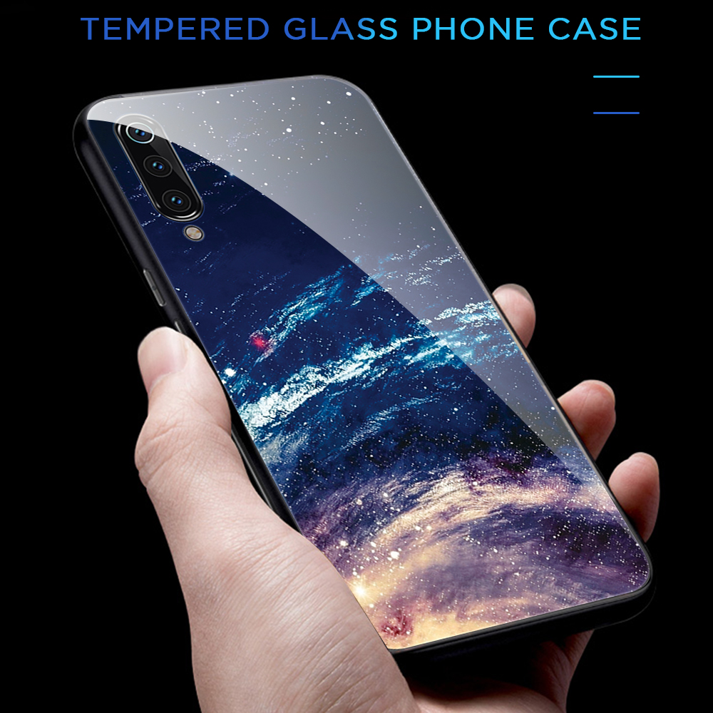 Musterdruck Temperiertes Glas + TPU-Rückseite Für Xiaomi Mi 9 - Baum