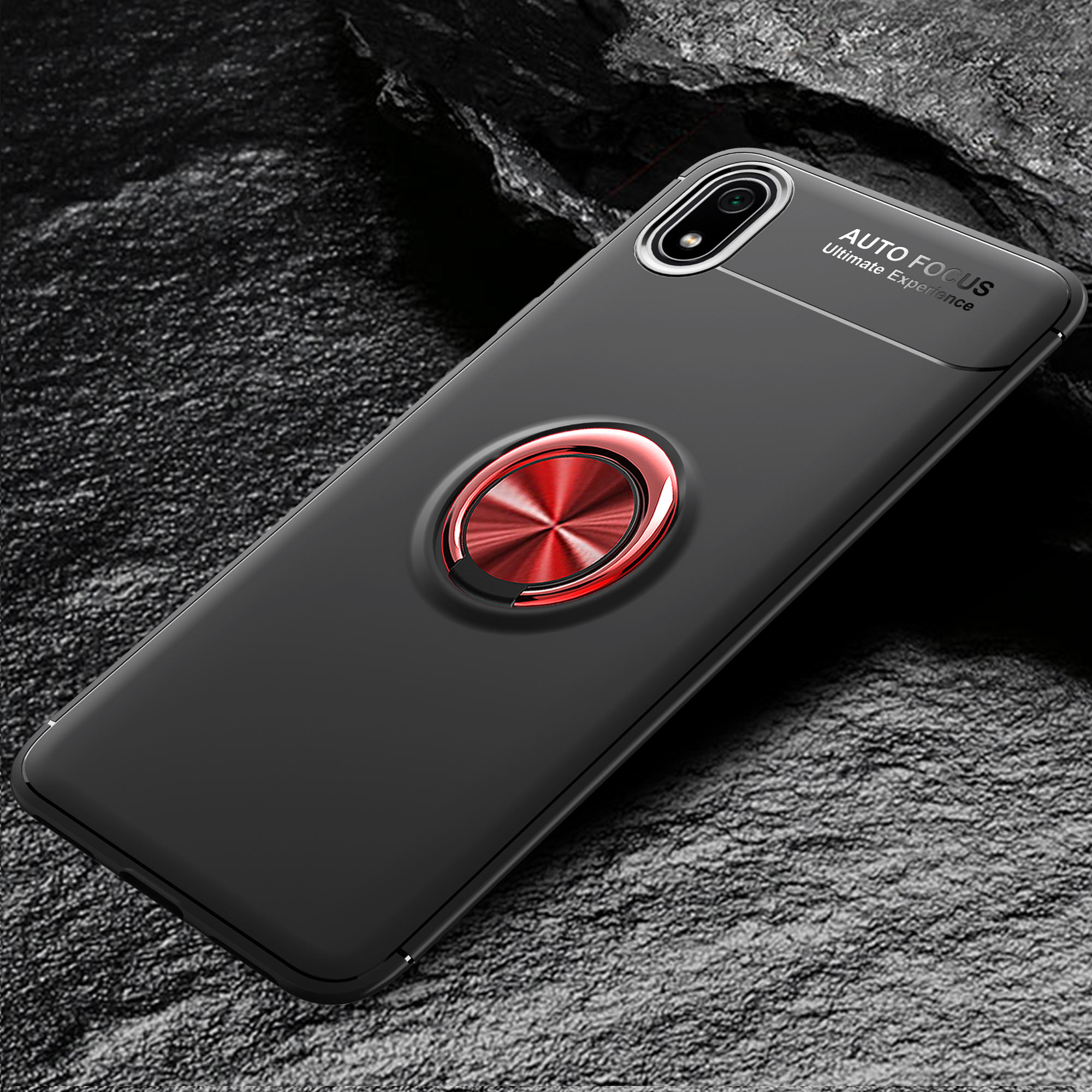 Fanello Per Cellulare TPU Coperchet Coperchetto TPU Follet TPU Forchmi Redmi 7A [tela Metallica Magnetica Incorporata] - Rosso