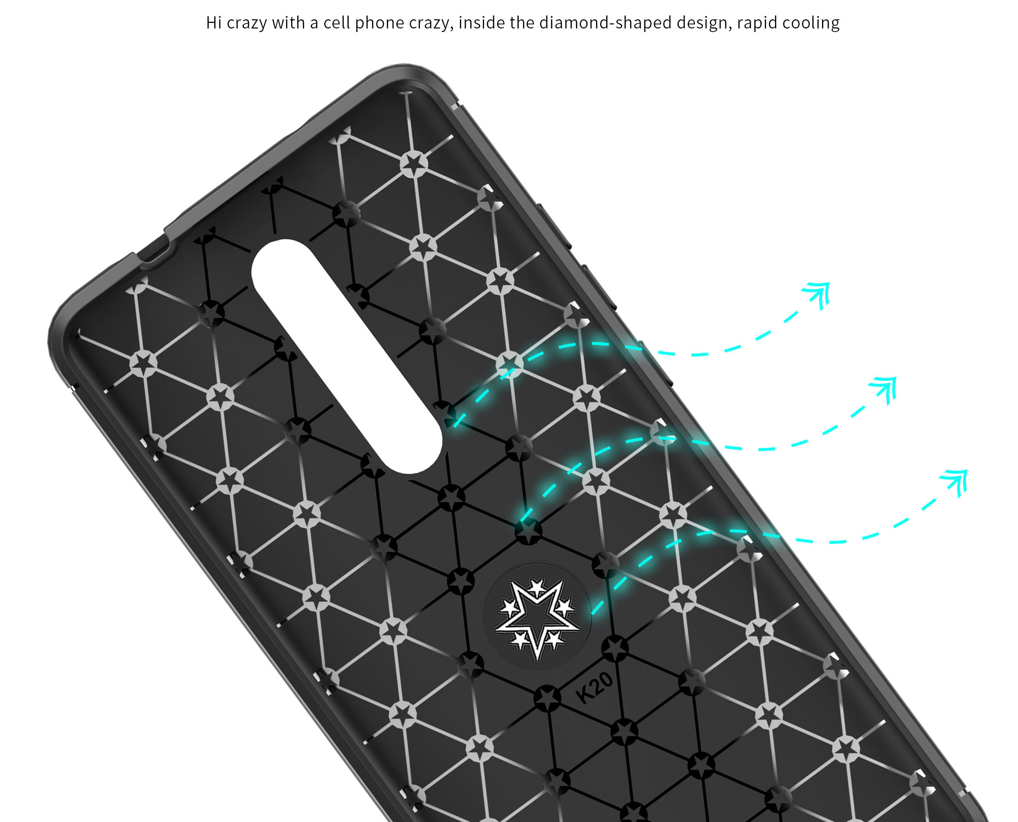 Lenuo Metal Angelt Bracket TPU Telefonda Cover Per Xiaomi Redmi K20 / Mi 9t / Redmi K20 Pro / Mi 9t Pro - Tutto Nero