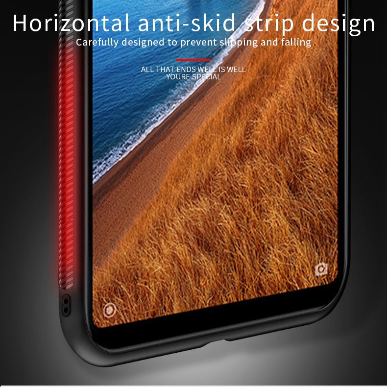 Pinwuyo Honor Series pu en Cuir Enduit PC + TPU Hybrid Case Pour Xiaomi Redmi 7a - le Noir