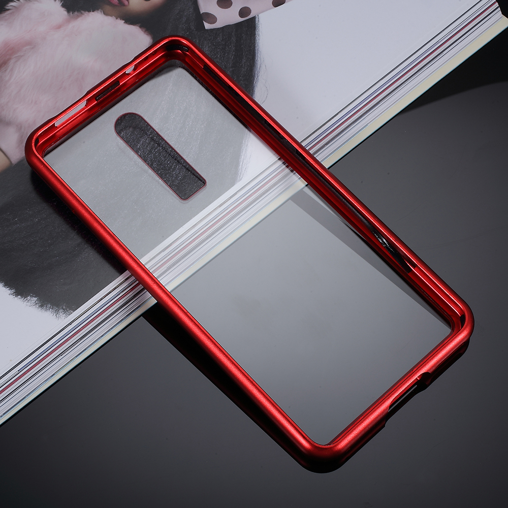 Magnetic Metal Frame + Tempered Glass Detachable Mobile Phone Shell Case for Xiaomi Redmi K20 / Mi 9T / K20 Pro / Mi 9T Pro - Red-5