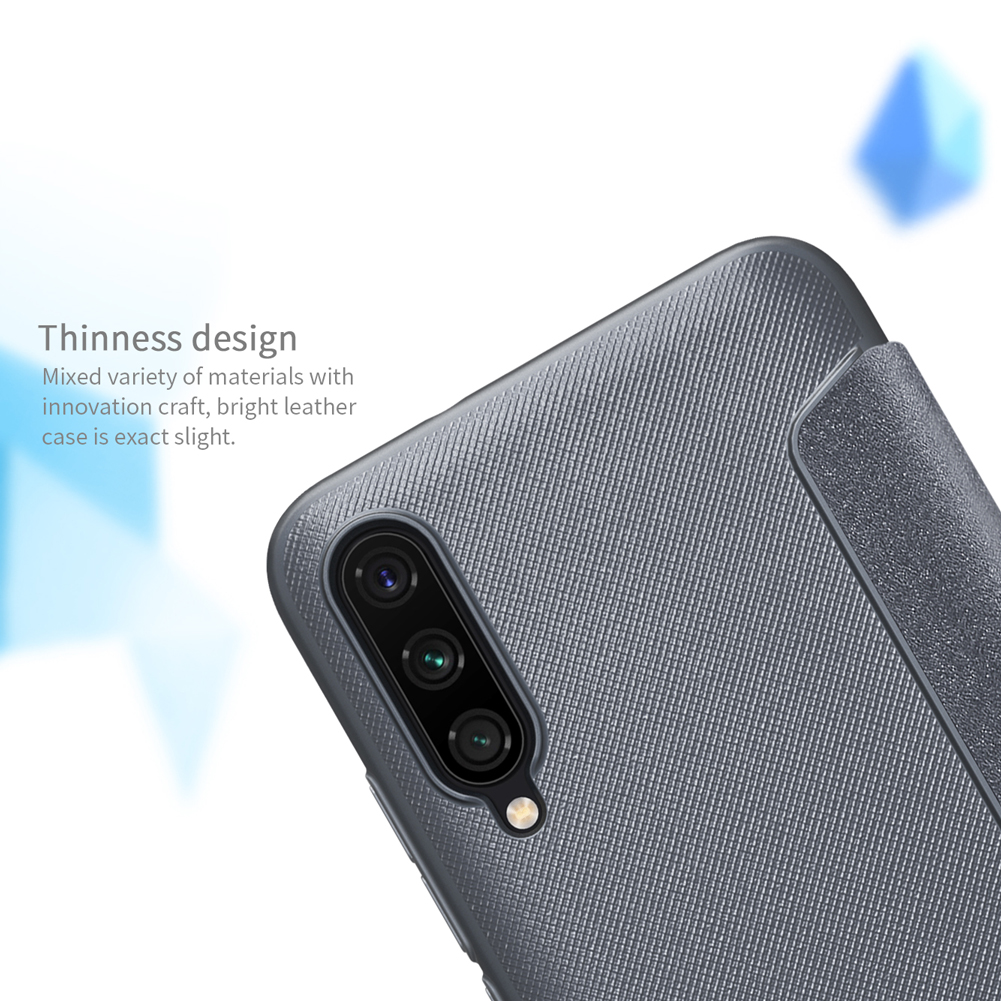 Nillkin Sparkle Series pu Leather Téléphone Pour Xiaomi Mi Cc9e / mi A3 - Gris