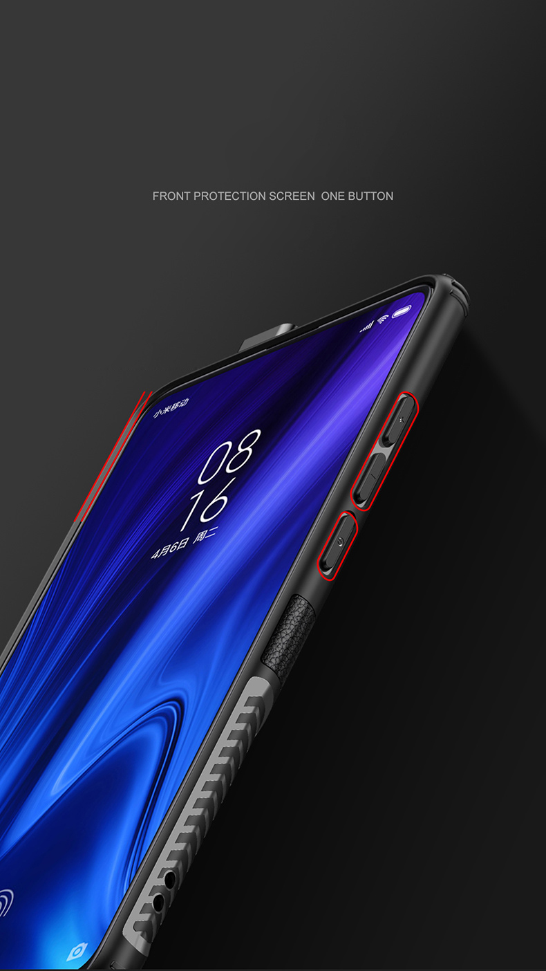 PC + TPU Hybrid Case with Finger Ring Kickstand for Xiaomi Redmi K20 / Mi 9T / Redmi K20 Pro / Mi 9T Pro - Black-15