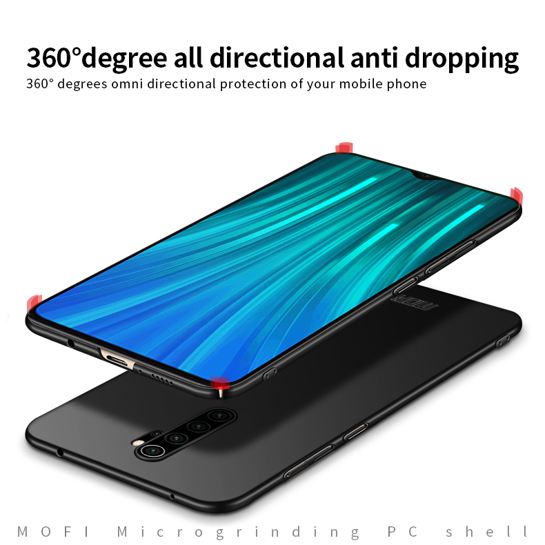 MOFI Shield Slim Slim Slemed Custodia Per PC Duro Per Xiaomi Redmi Note 8 Pro - Nero