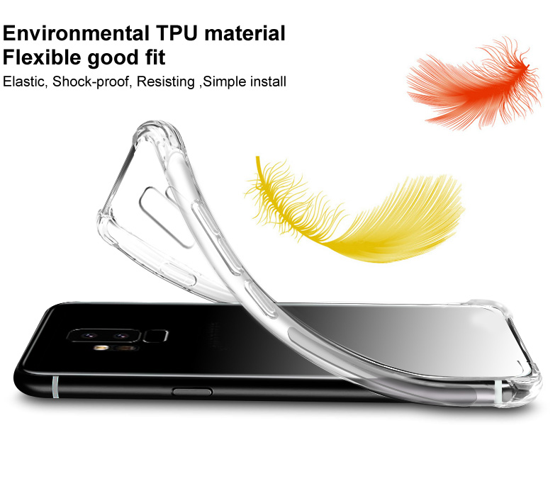 IMAK Anti-drop TPU Case + Film D'écran Résistant à L'explosion Pour Xiaomi Redmi Note 8 - Transparent