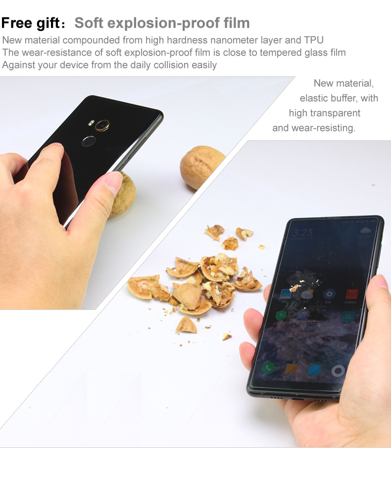 IMAK Anti-drop Tpu-fall + Explosionssicherer Screenfilm Für Xiaomi Redmi Note 8 - Transparent