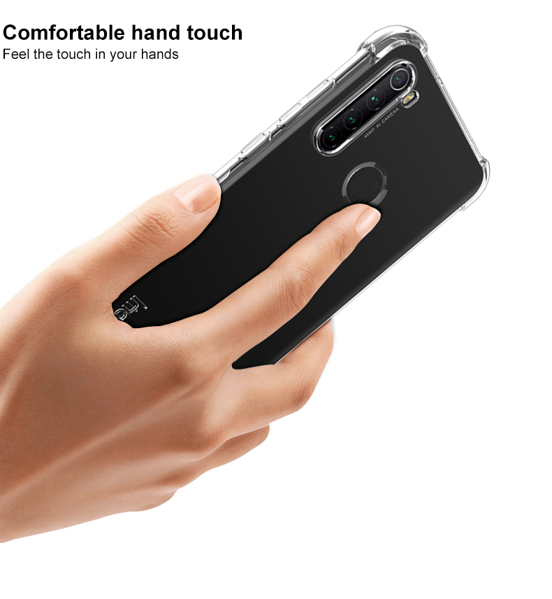 Imak Anti-drop TPU Case + Проблема Экрана Для Взрыва Для Xiaomi Redmi Note 8 - Матовый Черный