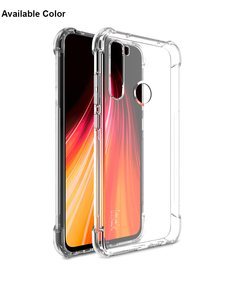 Case TPU Anti-drop IMAK + Película de Pantalla a Prueba de Explosión Para Xiaomi Redmi Note 8 - Transparente