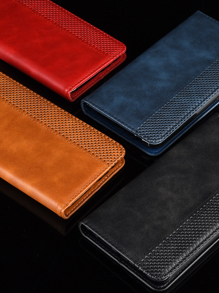 Retro -stil PU Leder Stand Wallet Telefonhülle Für Xiaomi Redmi 8a - Braun