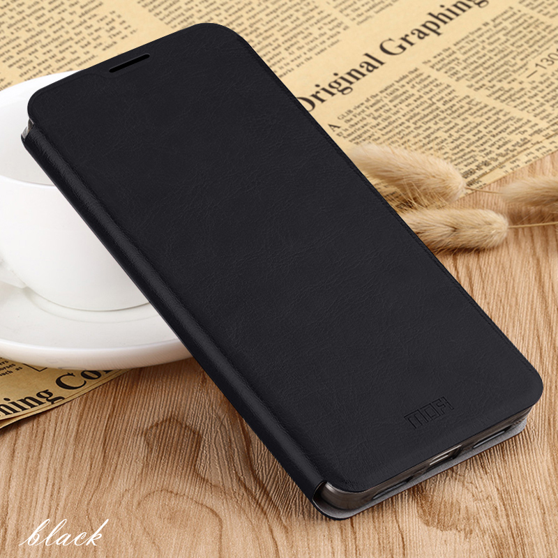 Mofi Rui Series PU Case de Cuero PU Cape Para Xiaomi Redmi 8a - Negro