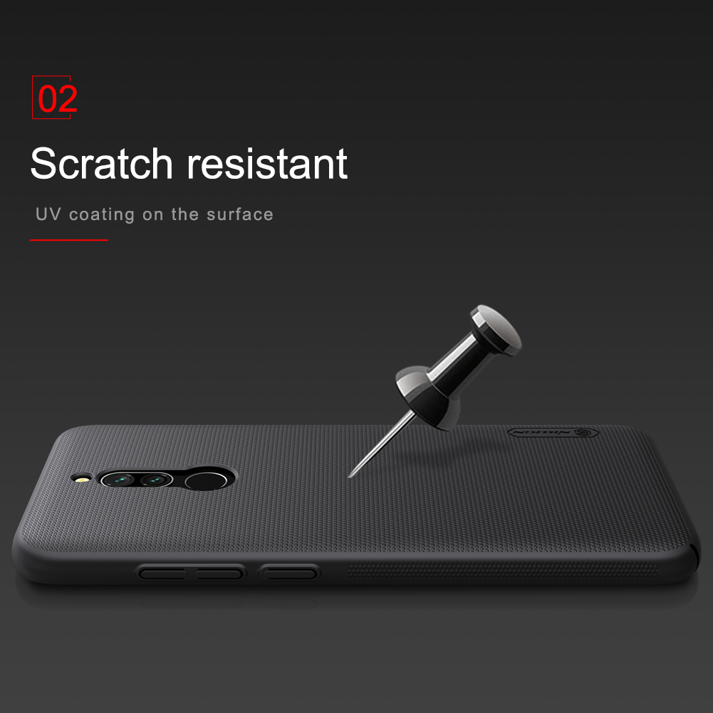 Nillkin Shield Matte PC Cubierta Dura Para Xiaomi Redmi 8 - Negro