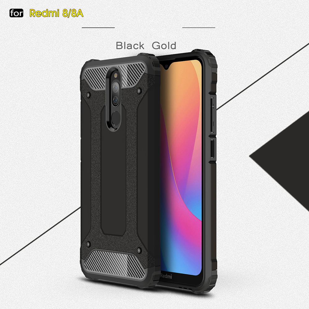 Armatura Guard PC + Custode Mobile TPU Per Xiaomi Redmi 8/8A - Rosso