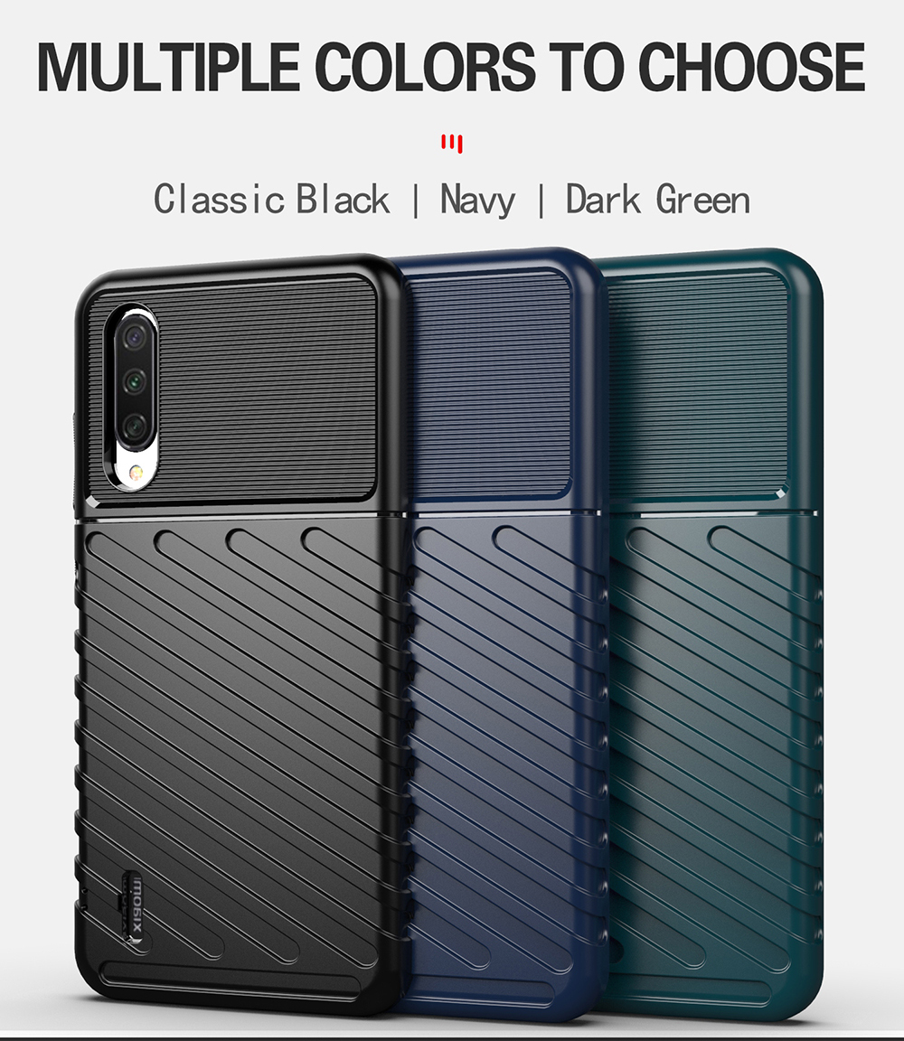 Twill Series Twill Twill Soft TPU Back Shell Для Xiaomi Mi Cc9e/mi A3 - Черный