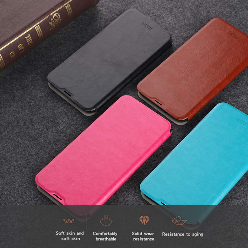 Mofi Rui Series PU Leather Stand Case Para Xiaomi Redmi 8 - Negro