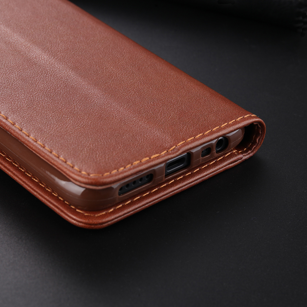 Azns PU Cuero de Cuero Estuche Para Xiaomi Redmi 8/8a - Café