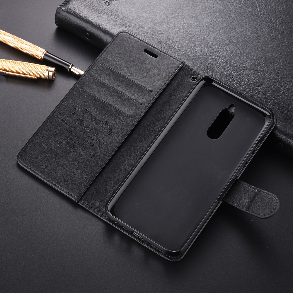 AZNS PU en Cuir Portefeuille Étui Pour Xiaomi Redmi 8 / 8a - Café