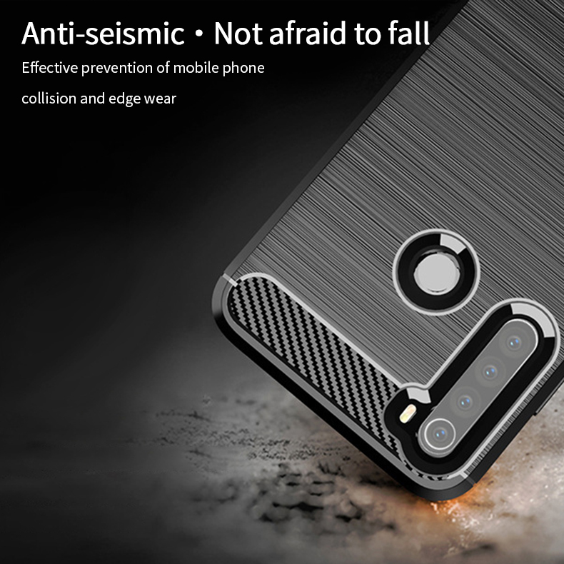 Mofi MOFI Carbon Fiber Craid TPU Для Xiaomi Redmi Note 8t - Черный