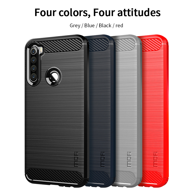 Mofi MOFI Carbon Fiber Craid TPU Для Xiaomi Redmi Note 8t - Черный