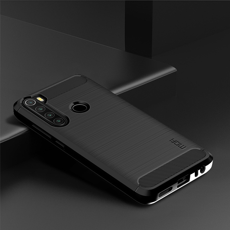 MOFI Carbonfaser -tpu -abdeckung Für Xiaomi Redmi Note 8t - Schwarz