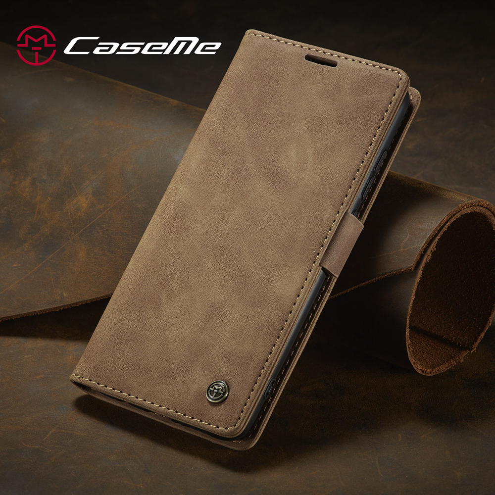 Serie Caseme 013 Series Auto-absorzed Leather Whatet Case Per Xiaomi Mi CC9 Pro/Mi Nota 10 Pro/Mi Nota 10 - Nero