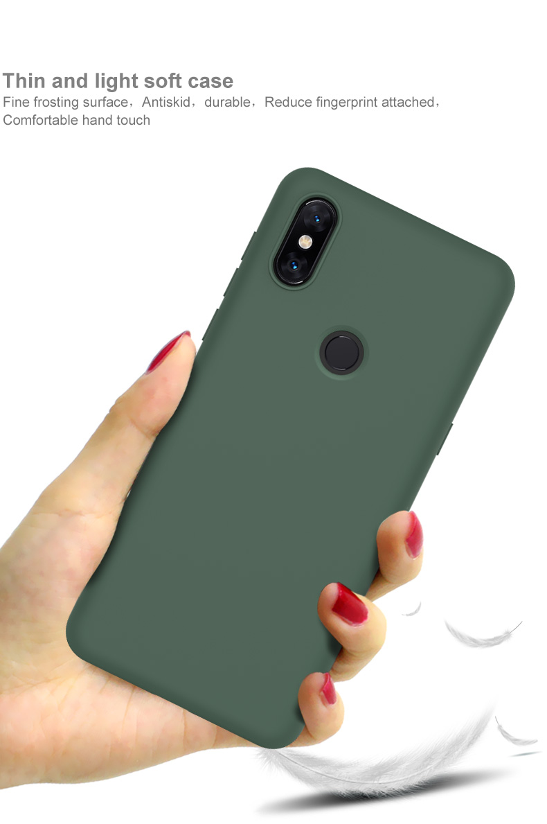 Imak UC-1 Serie Frosting TPU TPU Case de Teléfono Protector Para Xiaomi Mi Mix 3/Mix 3 5G - Negro