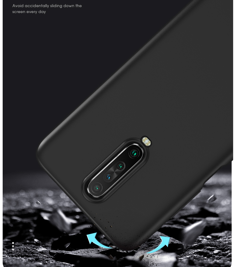 Serie X-level Guardian Matte TPU Case de la Caja Del Teléfono Para Xiaomi Redmi K30/poco X2 - Negro