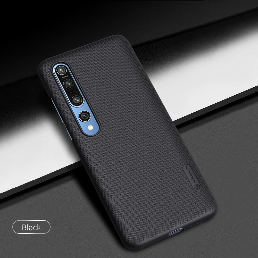 Coperchio di Cellulare Per PC Per pc Duro Con Filo Glassato Nillkin Per Xiaomi Mi 10/mi 10 Pro - Nero