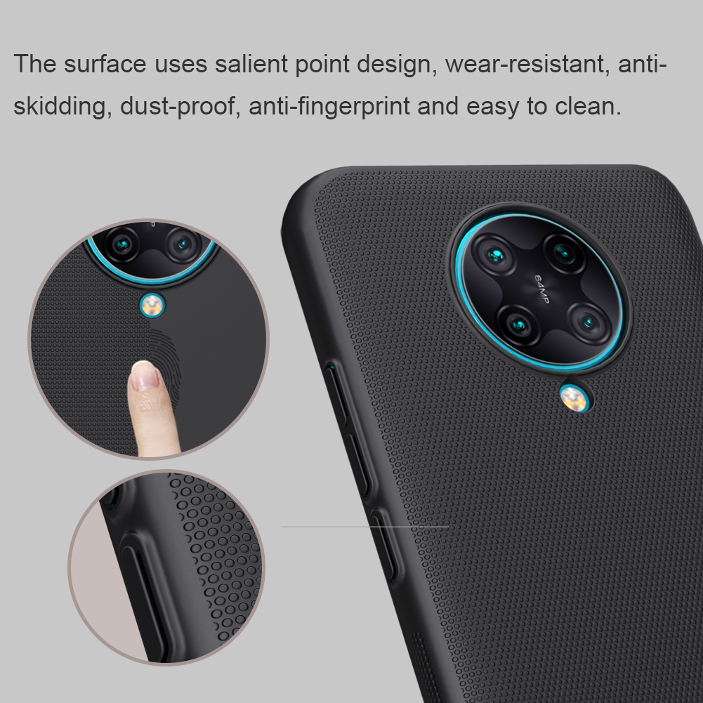 Nillkin Super Frosted Shield Matte PC Phone Hülle Für Xiaomi Redmi K30 Pro/Poco F2 Pro - Schwarz