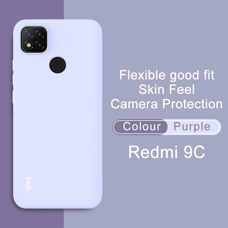 IMAK UC-2 Series Skin-skin Soft TPU Case Para Xiaomi Redmi 9C/Redmi 9C NFC - Rosa