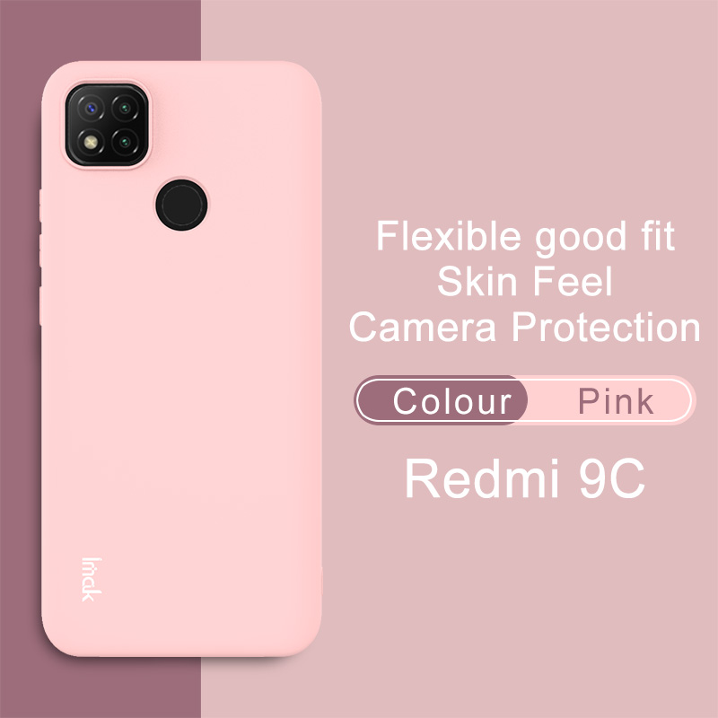 Имак UC-2 Серии Skin-feel Soft TPU Корпус Для Xiaomi Redmi 9C/Redmi 9C NFC - Розовый